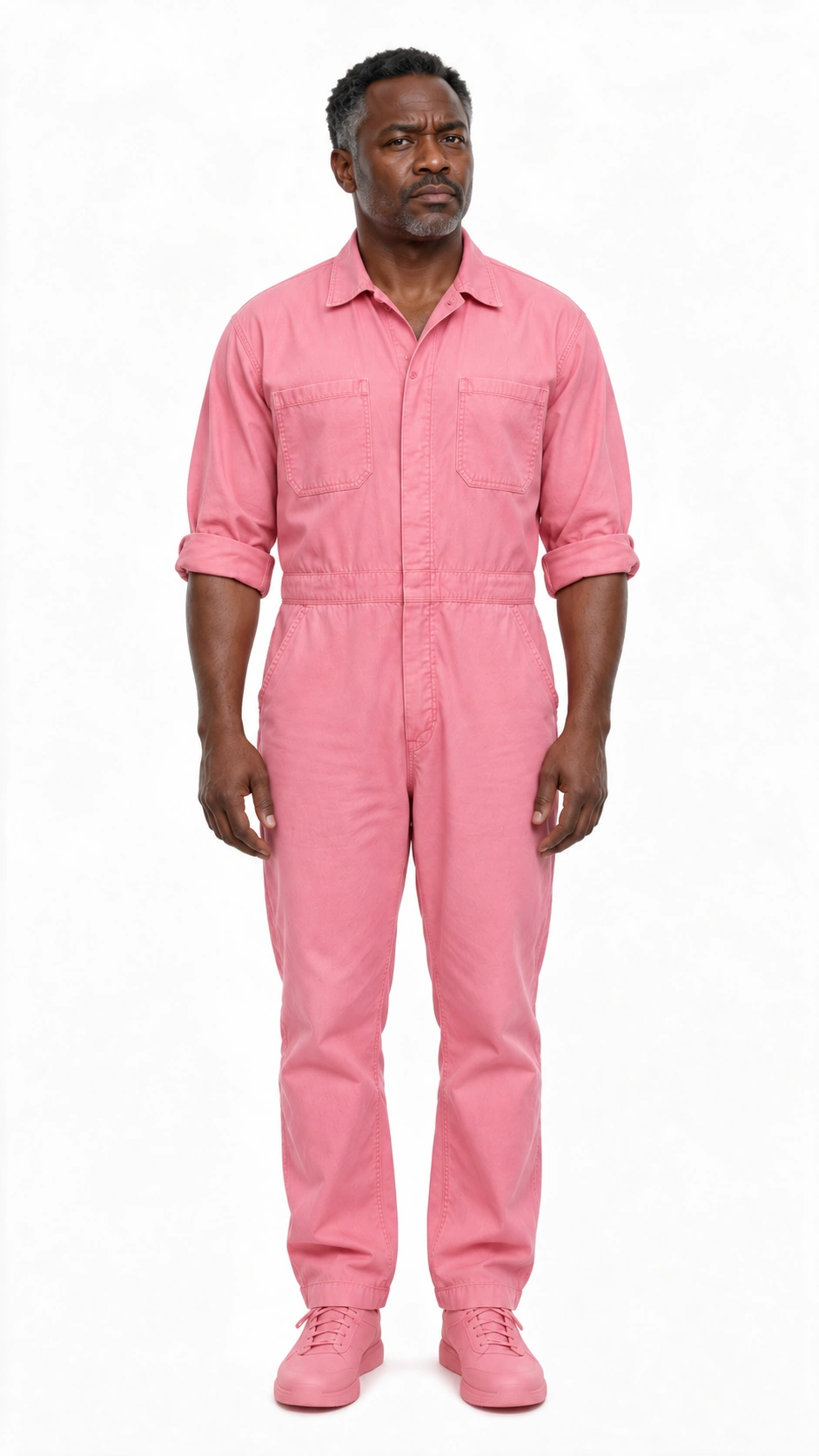 Supporting character in a pink uniform